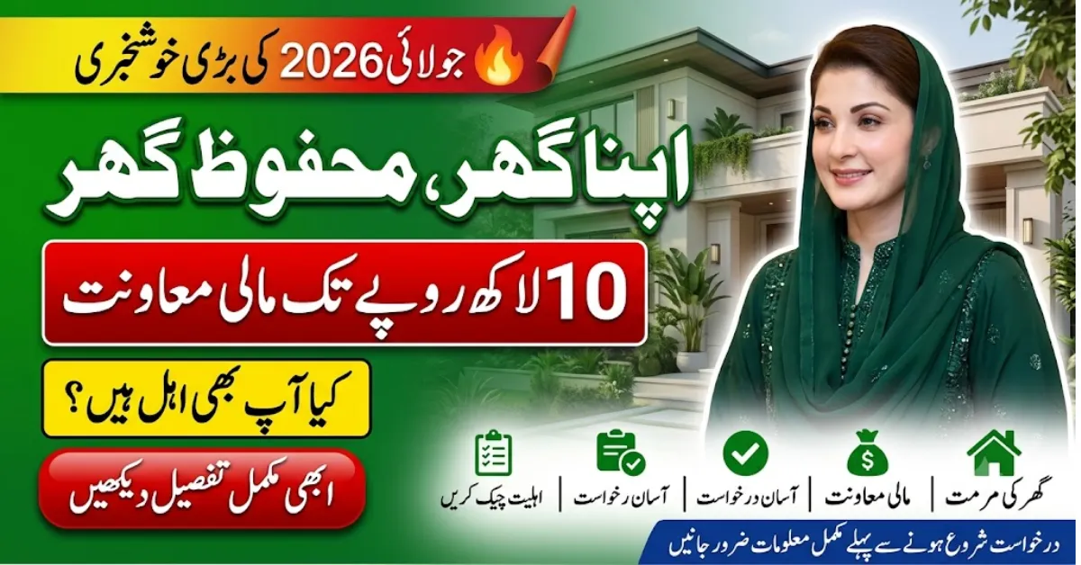 CM Punjab Apna Ghar Mehfooz Ghar Programme 2026 – Check Eligibility, 10 Lakh Loan & Apply Process